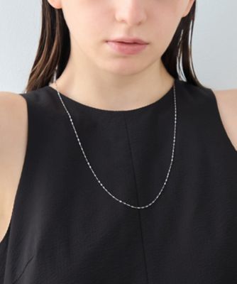 レイヤード］ ペタルチェーン ロング ネックレス | ete bijoux (Women