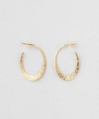 ＜ete bijoux (Women)＞クラフト　オーバル　ピアス