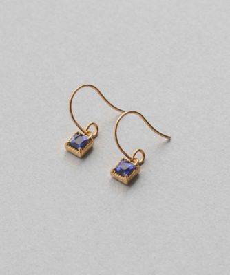 ete ピアス シングル ピース K18YG ナチュラルストーン スクエア ete ピアス シングル ピース K18YG ナチュラルストーン スクエア