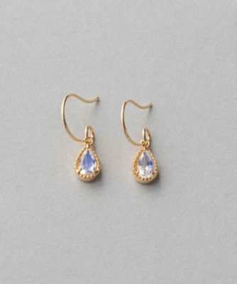 ナチュラルストーン　ドロップ　ピアス