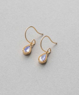 ナチュラルストーン　ドロップ　ピアス