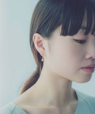 ナチュラルストーン　ドロップ　ピアス
