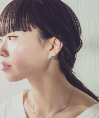 ビジュー　ピアス　スクエア