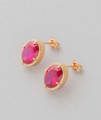 ビジュー　ピアス　オーバル