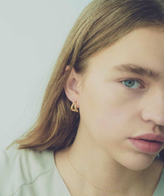 【Pico】ete ゴールド ダブルフープピアス ダブルフープ ピアス | ete bijoux (Women)/エテ ビジュー