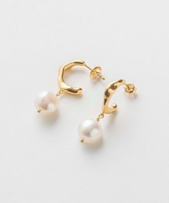 ete パールビジューピアス 　新品、未使用 パール フープピアス | ete bijoux (Women)/エテ ビジュー