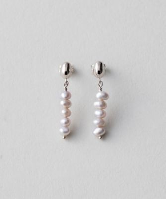 パール　ストレートライン　ピアス
