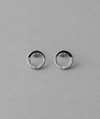 ＜三越伊勢丹/公式＞ ete bijoux (Women)/エテ ビジュー ビジュー サークル ピアス プラチナム ピアス・イヤリング【三越伊勢丹/公式】