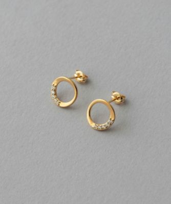 ビジュー　サークル　ピアス