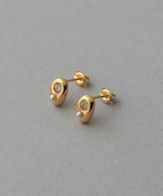 パール／ローズクォーツ ピアス | ete bijoux (Women)/エテ