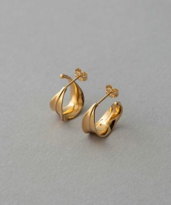 リーフ　フープピアス