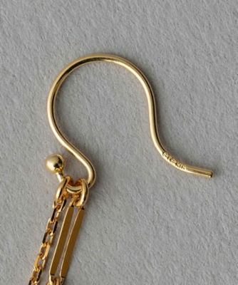 9月限定価格‼︎＊ete ＊ラブラドーライトチェーンピアスk18 ＊2way＊ ラブラドーライト チェーン ピアス（872178） ｜ women