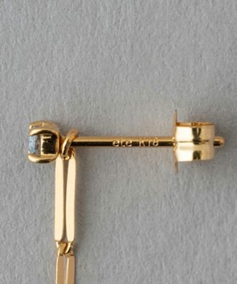 ラブラドーライト チェーン ピアス | ete bijoux (Women)/エテ