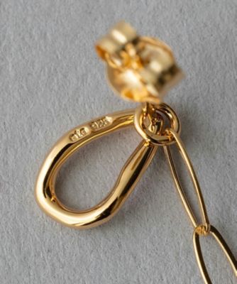 ドロップ　チェーン　ピアス