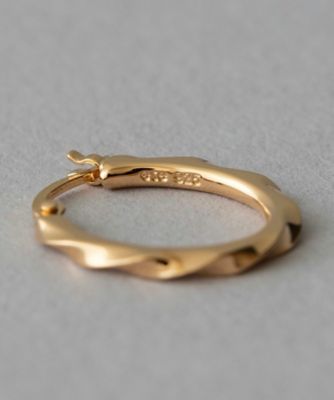 ツイスト　フープピアス