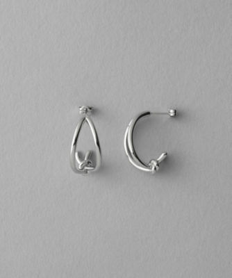 ete ノット ピアス プラチナム ノット ピアス | ete bijoux (Women)/エテ ビジュー | 三越