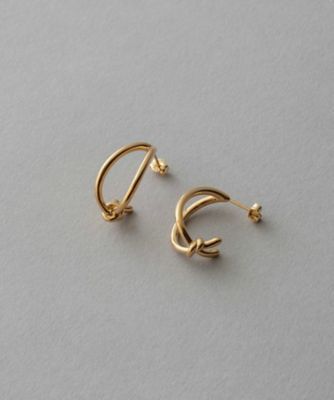 ete ノット ピアス プラチナム ete ピアス ノット レディース : ZOZOTOWN Yahoo!店 - 通販