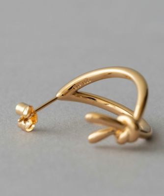 【Caitlyn minimalist】デュオノットピアス★国内発関税込 ノット ピアス | ete bijoux (Women)/エテ ビジュー | 三越