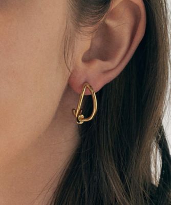 【Caitlyn minimalist】デュオノットピアス★国内発関税込 ノット ピアス | ete bijoux (Women)/エテ ビジュー | 三越