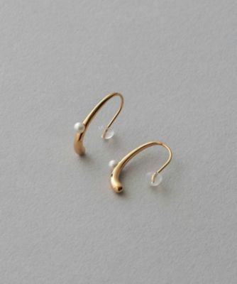 パール　ライン　ピアス