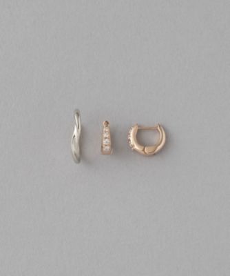 エテ　ete ビジュー3連　ハグピアス ete｜ビジュー ハグピアス | Rakuten Fashion(楽天ファッション