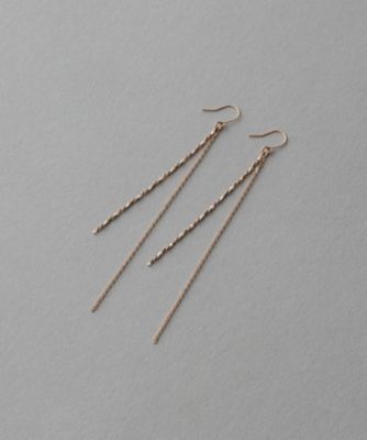 スエッジチェーン　コンビ　ピアス