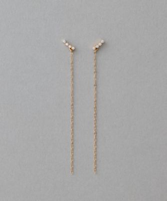 ete bijoux (Women)/エテ ビジュー チェーン ビジュー ピアス イエローゴールド ピアス・イヤリング【三越伊勢丹/公式】