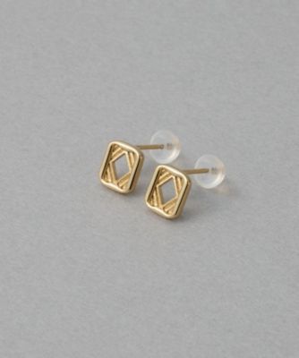 ［レイヤード］　シルエット　ピアス