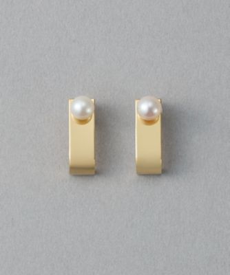 ＜ete bijoux (Women)＞［レイヤード］　パール　マルチ　ピアス