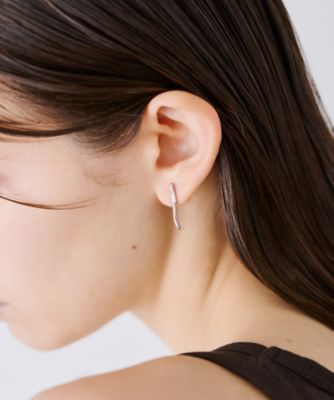 【1回試着のみ】ete ラインピアス バイカラー ダブルライン ピアス（872216-872217） ｜ women