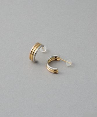 トリカラー］ フープピアス | ete bijoux (Women)/エテ ビジュー