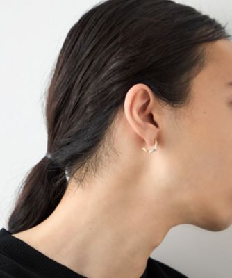 トリカラー］ ボクシー フープピアス | ete bijoux (Women)/エテ