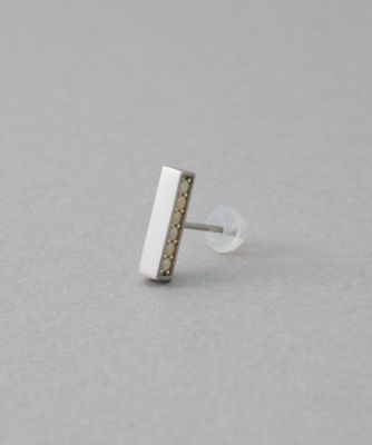 カラーリスト］ ビジュー リバーシブル ピアス プラチナム | ete