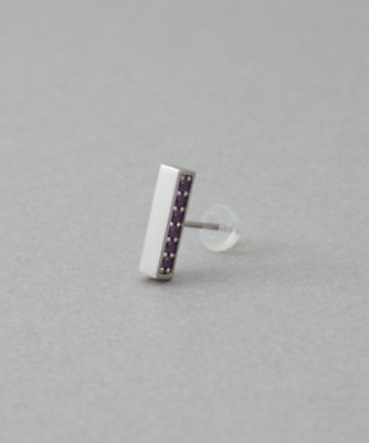 カラーリスト］ ビジュー リバーシブル ピアス プラチナム | ete