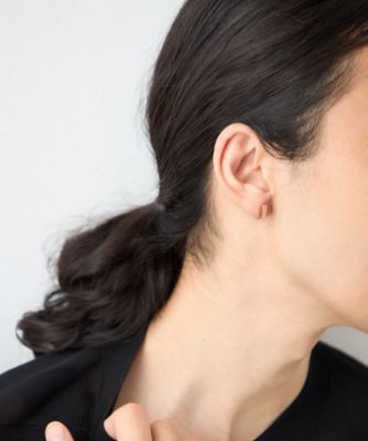 カラーリスト］ ビジュー リバーシブル ピアス ミストピンク | ete