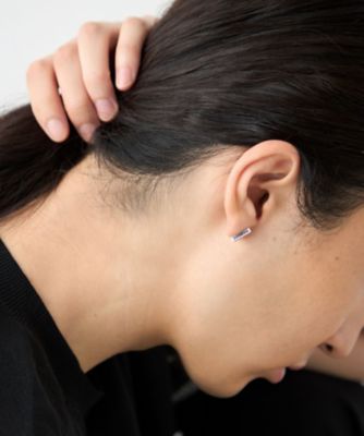 カラーリスト］ ビジュー リバーシブル ピアス ミストピンク | ete