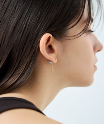 オーナメントピアス］ 淡水パール／ビジュー | ete bijoux (Women