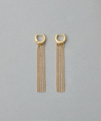 ete bijoux (Women)/エテ ビジュー フリンジ ハグピアス イエローゴールド ピアス・イヤリング【三越伊勢丹/公式】