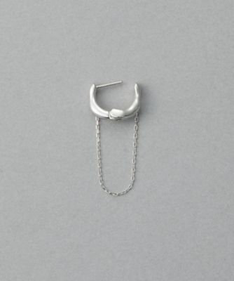 新品未使用　ete ドレープ ハグピアス　SV925 K18 両耳　シルバー ドレープ ハグピアス | ete bijoux (Women)/エテ ビジュー | 三越