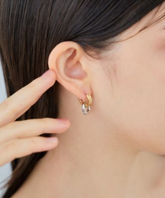 チャーム ハグピアス バイカラー | ete bijoux (Women)/エテ ビジュー