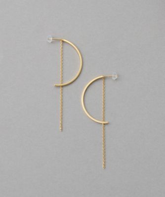 ete bijoux (Women)/エテ ビジュー アーチ/チェーン ピアス イエローゴールド ピアス・イヤリング【三越伊勢丹/公式】