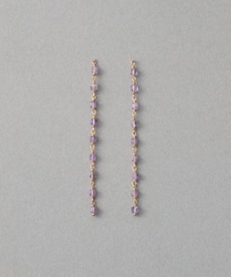 ete bijoux (Women)/エテ ビジュー ナチュラルストーン ロング ピアス ピンクゴールド ピアス・イヤリング【三越伊勢丹/公式】