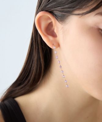 ナチュラルストーン ロング ピアス | ete bijoux (Women)/エテ 