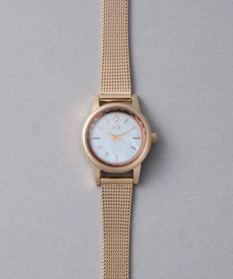 ＜ete bijoux (Women)＞ソーラーウォッチ　メッシュベルト