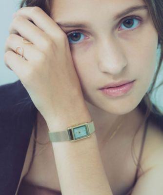 ソーラーウォッチ スクエア メッシュベルト | ete bijoux (Women