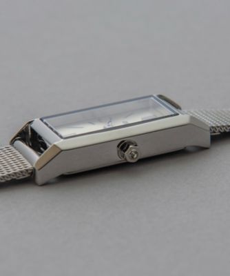 レクタングルフェイス　メッシュベルト　ウォッチ