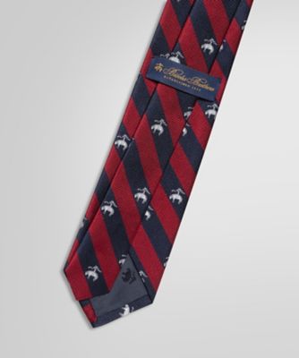 秋フェア！BrooksBrothers BB#4ワイン/ネイビーレップタイ GFジャカード レップタイ | Brooks Brothers/ブルックス