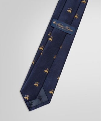 新品　ブルックスブラザーズ　上品なメインドインUSAの高品質ジャカードタイ　限定 シルク／コットン 2トーンフラワー ジャカードタイ | Brooks