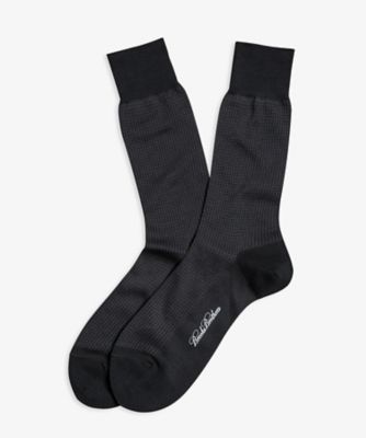 ＜Brooks Brothers＞コットンブレンド　ハウンドトゥース　ドレスソックス