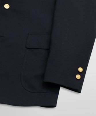 23AW 定価3.3万円 RIVE DROITE ウールライク 紺ブレ 金ボタン